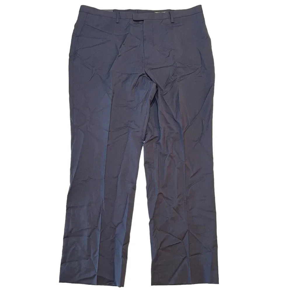 NWT BANANA REPUBLIC Men's Slim Tapered Fit Italian Wool Pants 40x32 Blue #257847